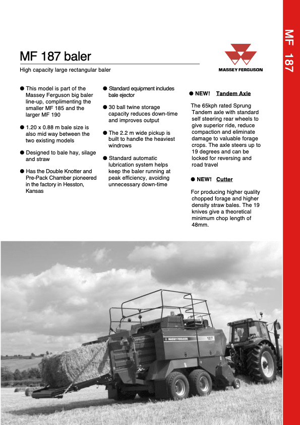 12749 mf 187 lsb spec sheet 09 98 Brochure