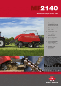 MF 2140 Large Square Baler Spec Sheet