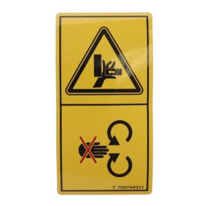 700744931 massey ferguson decal warning crushing