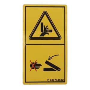 700744942 massey ferguson warning decal