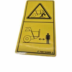 700744968 massey ferguson decal chute hazard