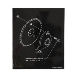 700745123 massey ferguson decal danger
