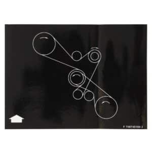 700745184 massey ferguson chain drive decal