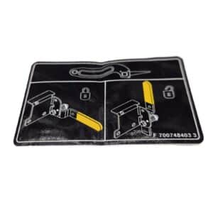 700748403 massey ferguson decal stuffer brkt 22s