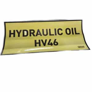 D023 transtacker decal hv46 hyd oil